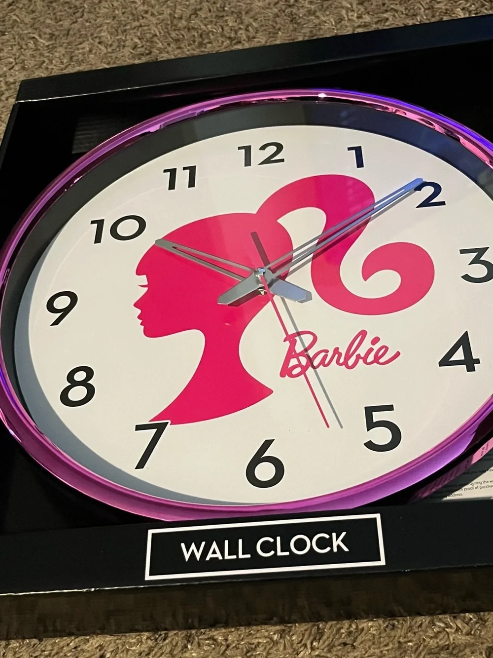New Barbie wall clock